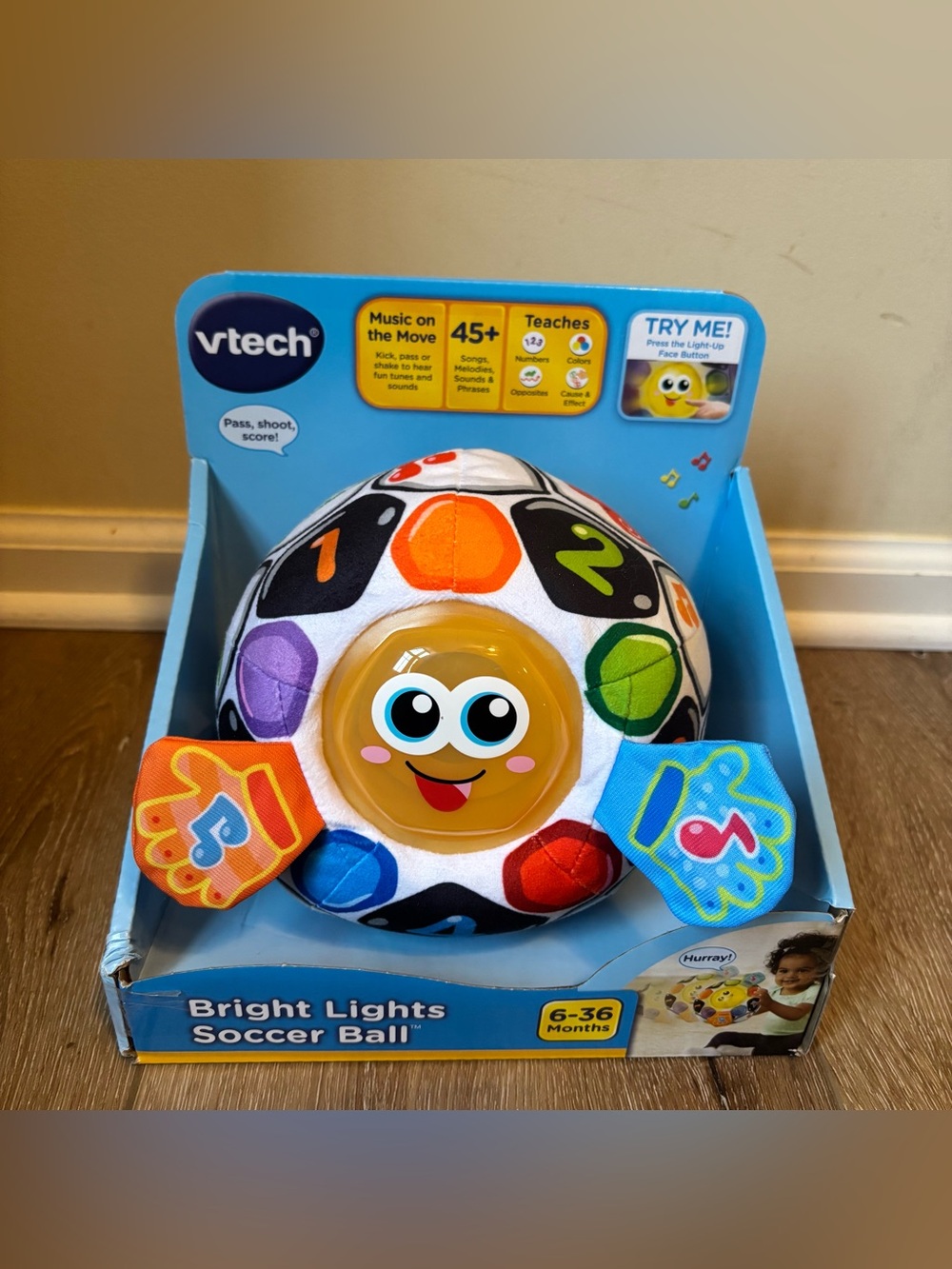 Vtech bright lights soccer ball NIB